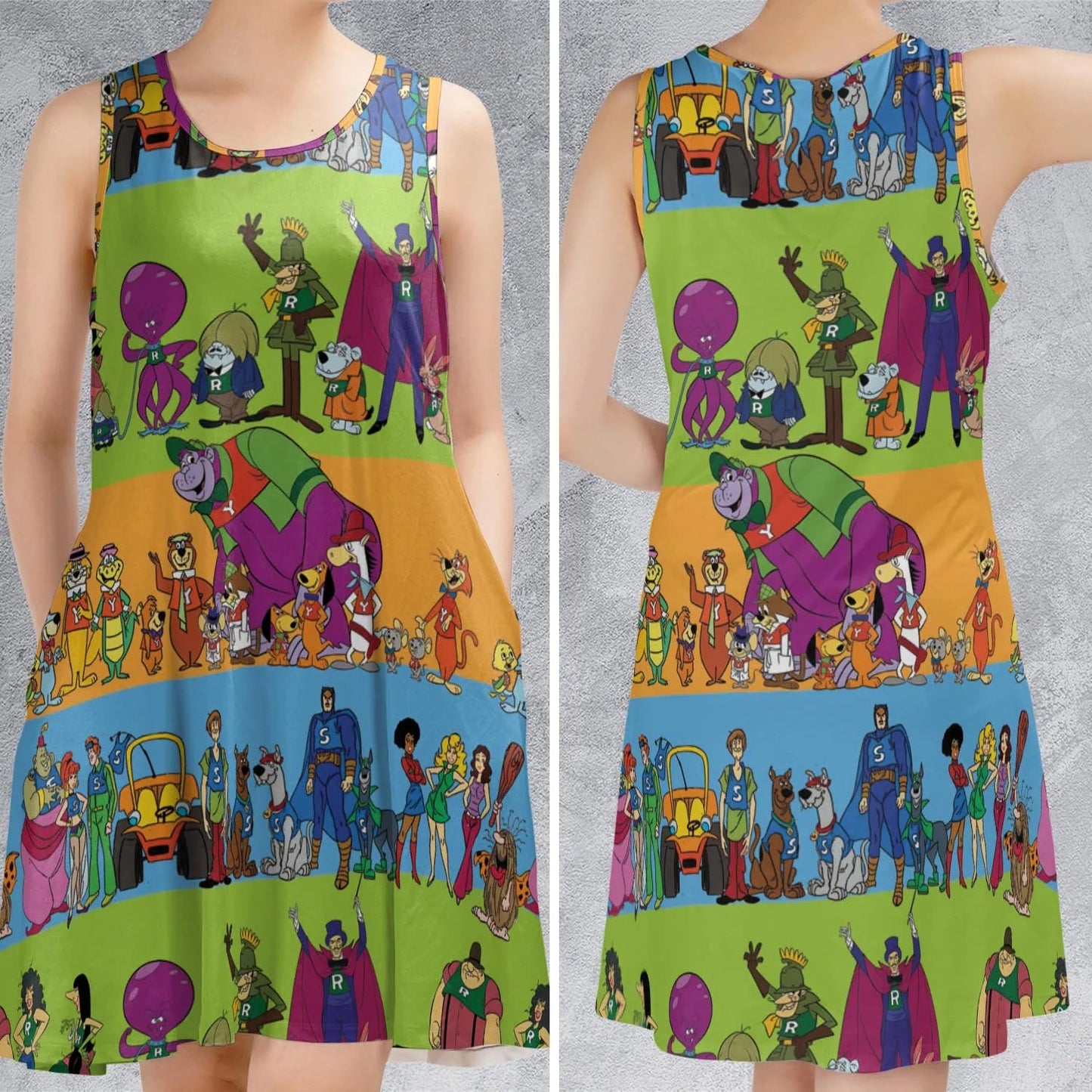 Casual Sleeveless Dress - P6MP98XB