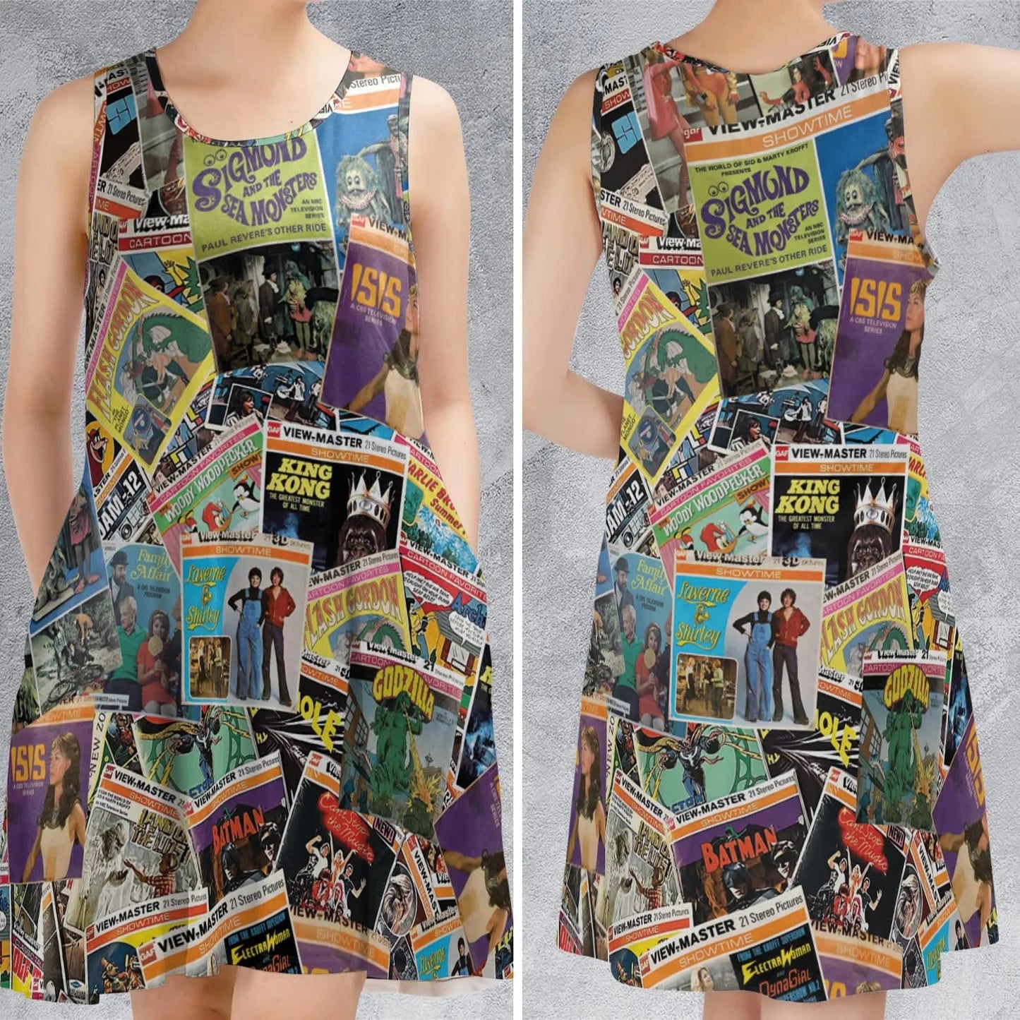 Casual Sleeveless Dress - N6F8LDPT