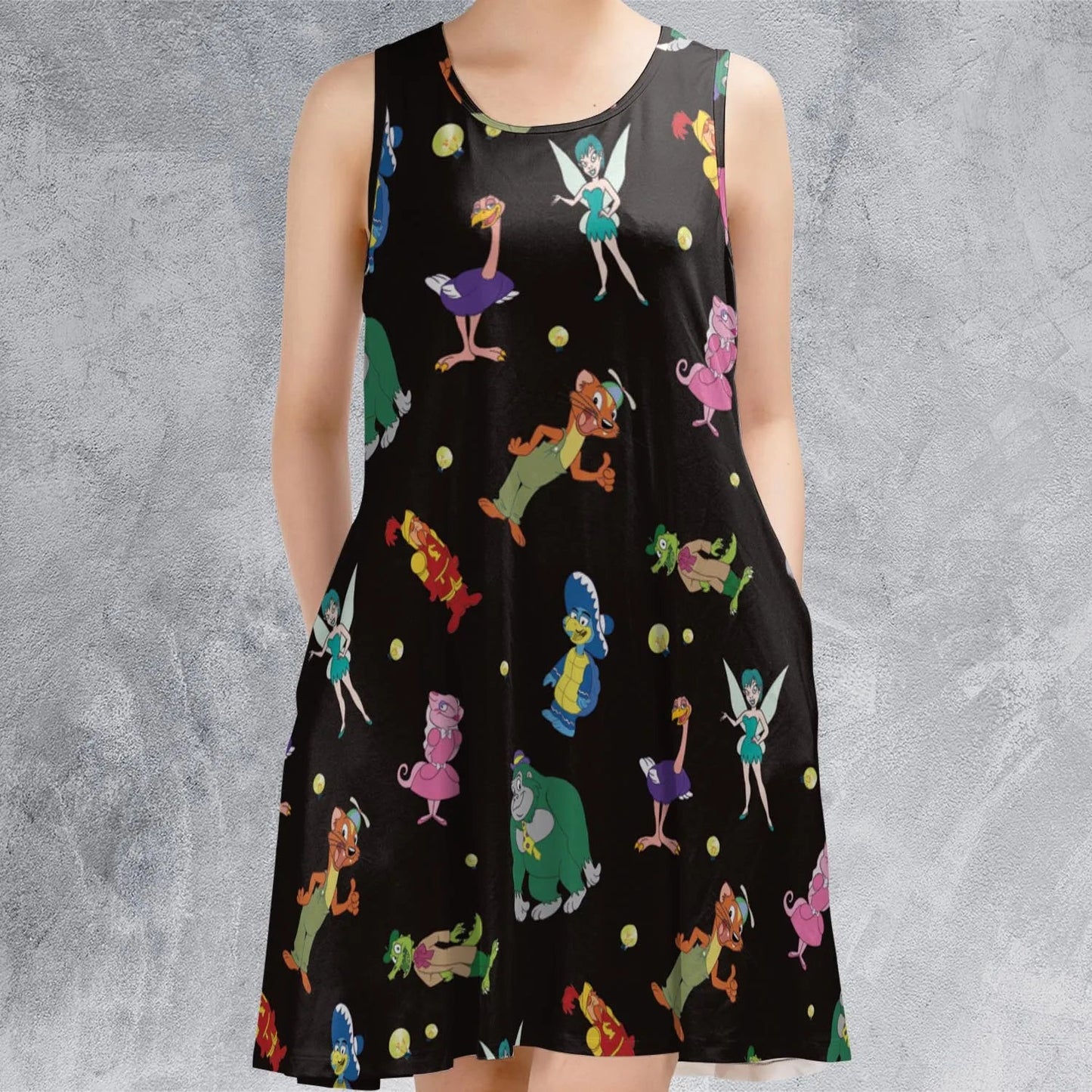 Casual Sleeveless Dress - KVGBGKKC