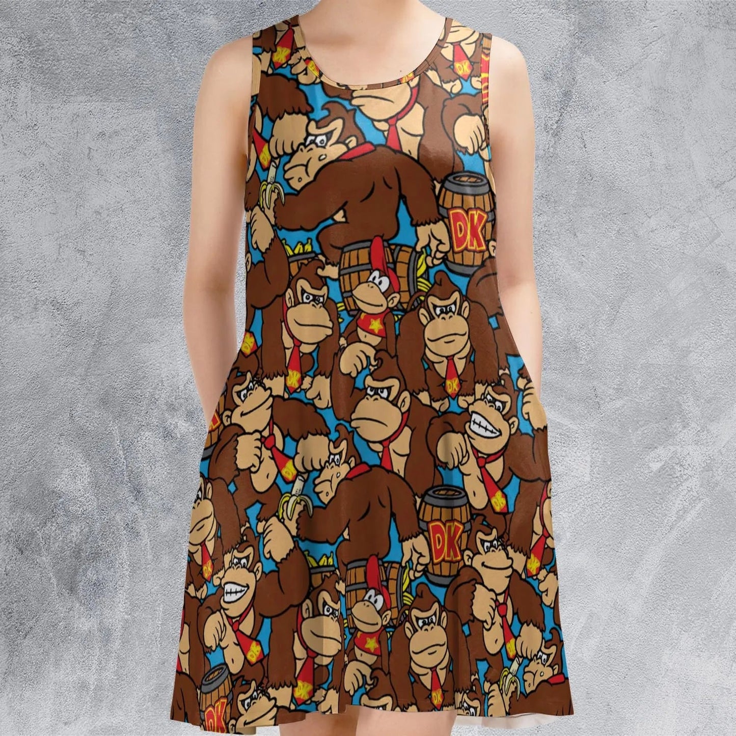 Casual Sleeveless Dress - 3T8FVGT9
