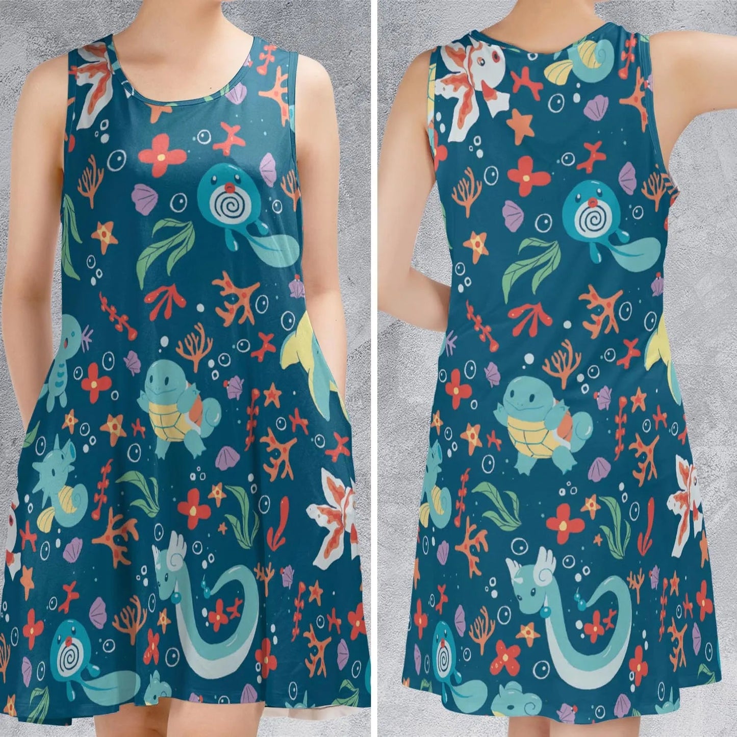 Casual Sleeveless Dress - Y3QGK2FA
