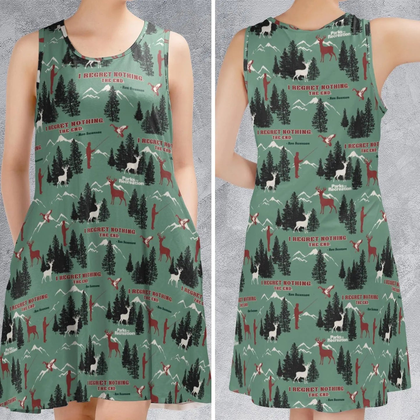 Casual Sleeveless Dress - ENQ1Q5DC
