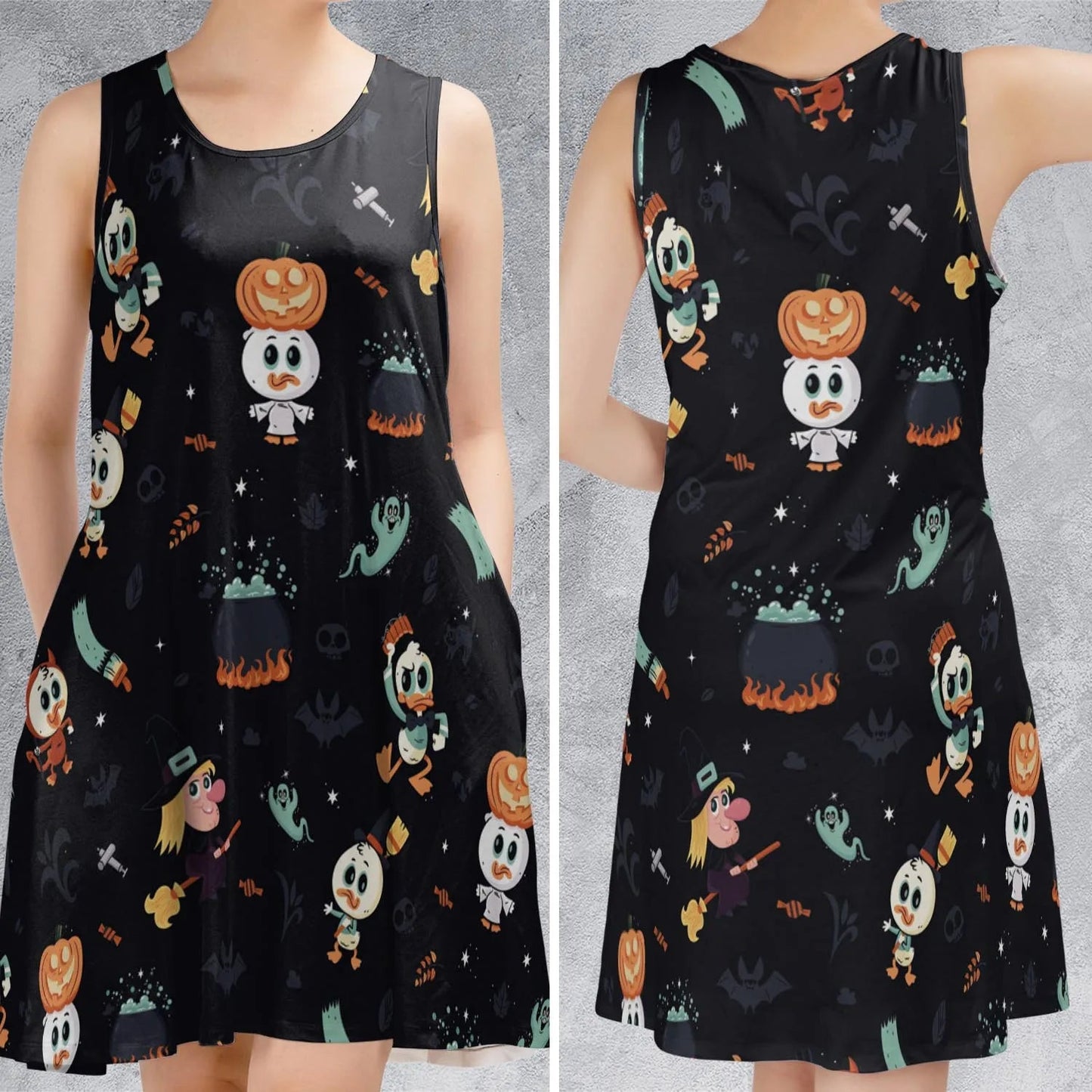 Casual Sleeveless Dress - 6QVRFP61