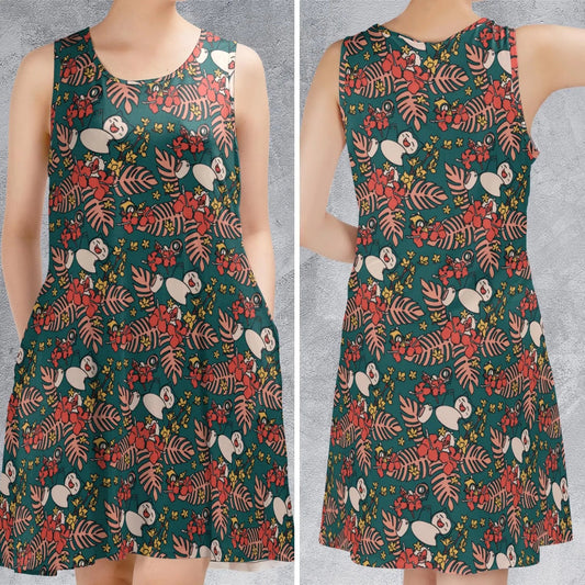 Casual Sleeveless Dress - B5KTDKH3