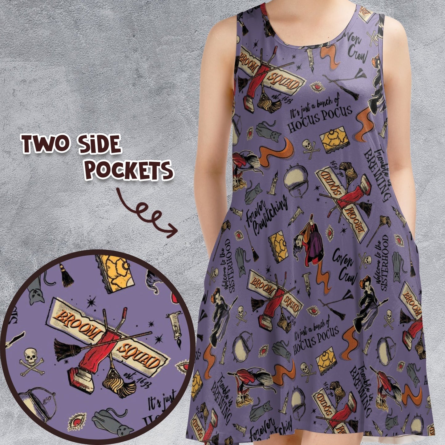 Casual Sleeveless Dress - BHU7KGZ2