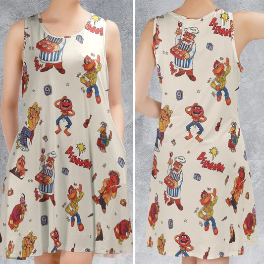 Casual Sleeveless Dress - 5MYPQU9S
