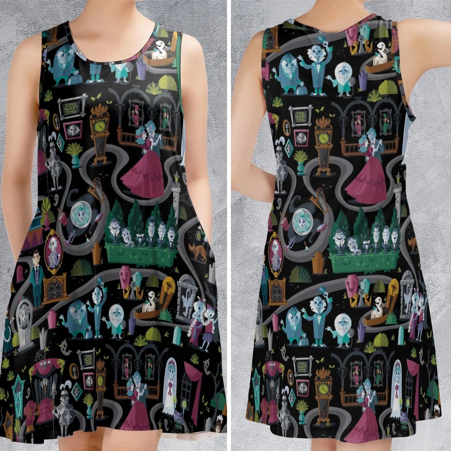 Casual Sleeveless Dress - DE1QV72G