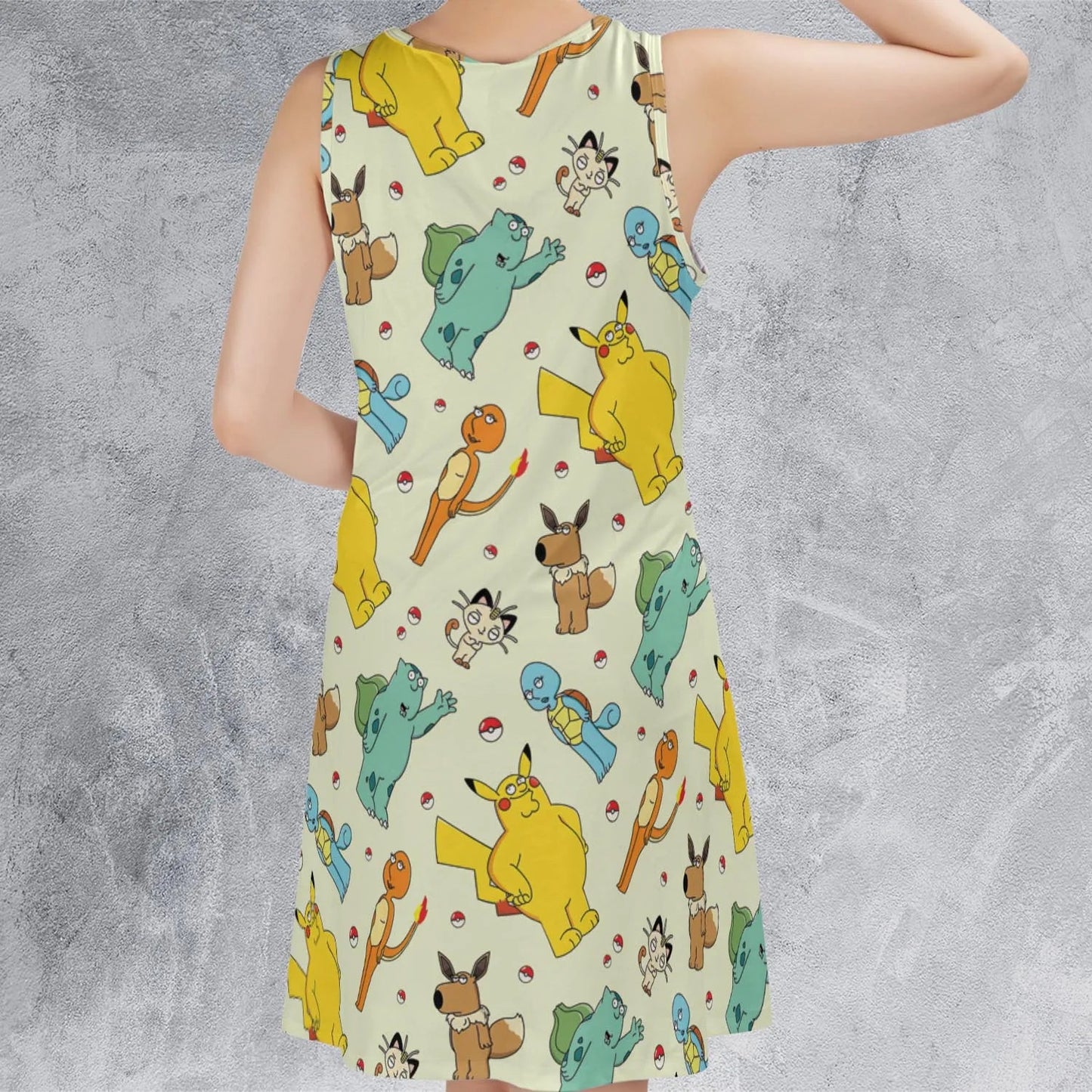 Casual Sleeveless Dress - JDX58Q51