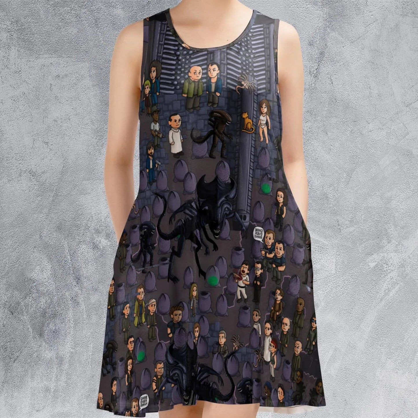 Casual Sleeveless Dress - YUUXYK1T