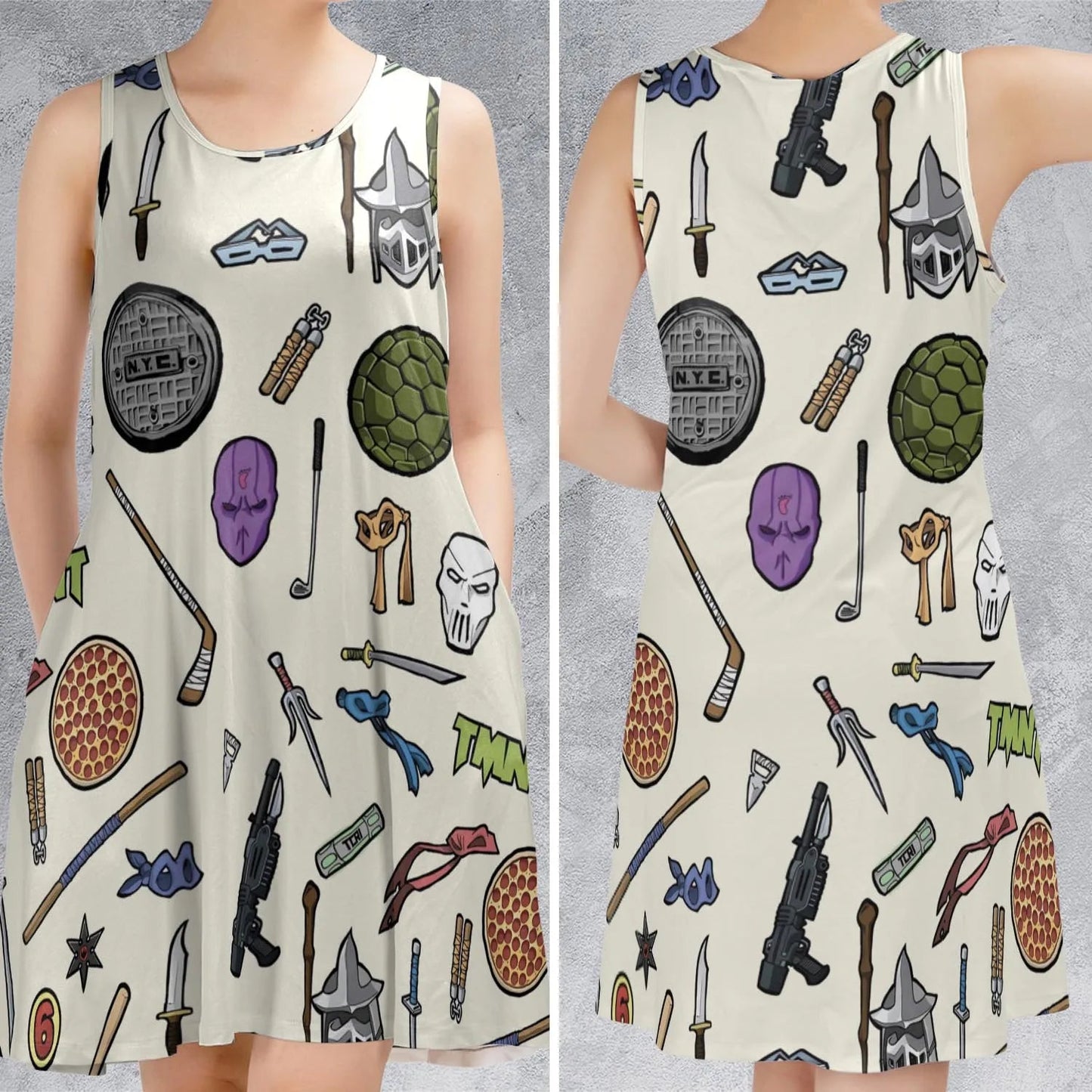 Casual Sleeveless Dress - E8SM3NGQ