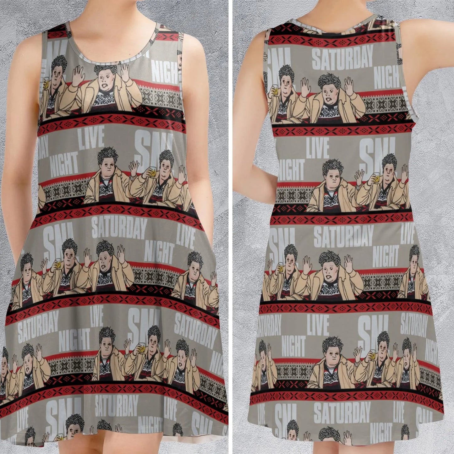 Casual Sleeveless Dress - PW2URQKG