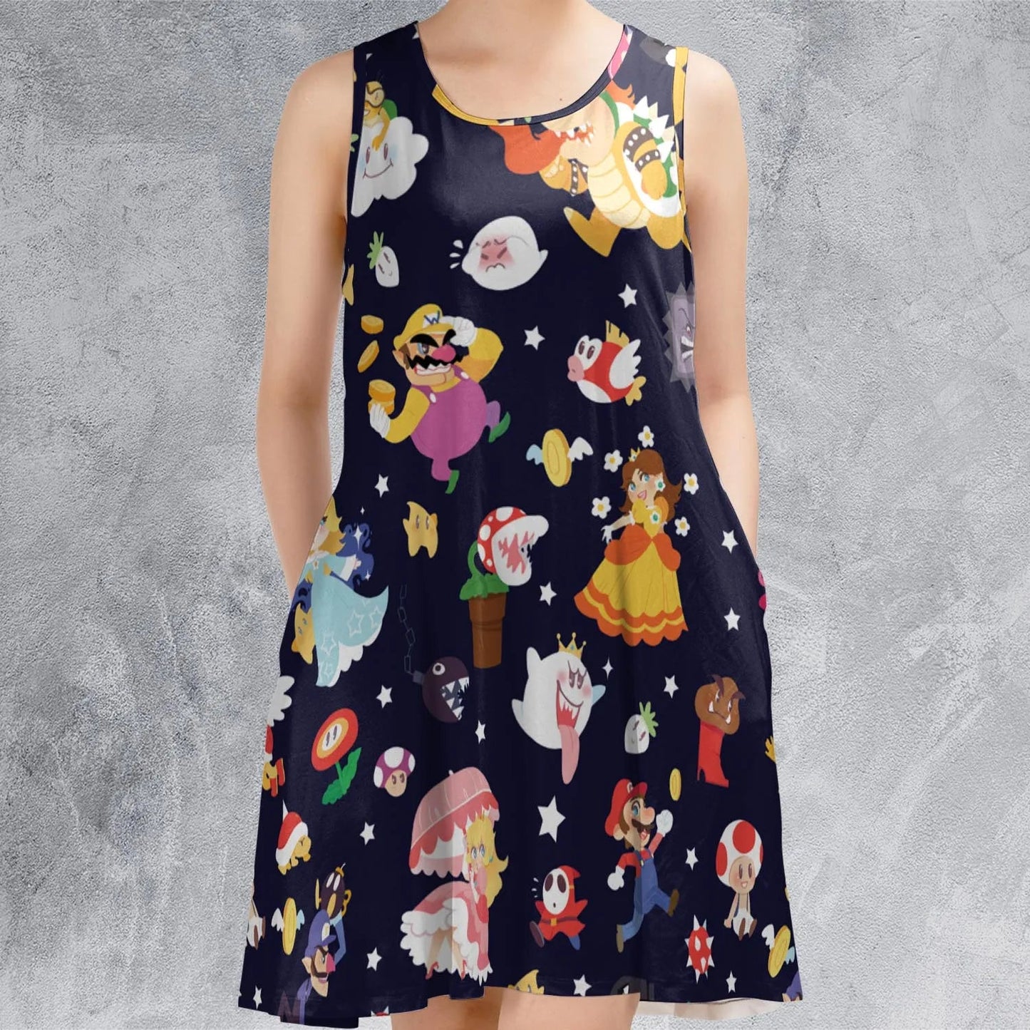 Casual Sleeveless Dress - 5DZXJH3C