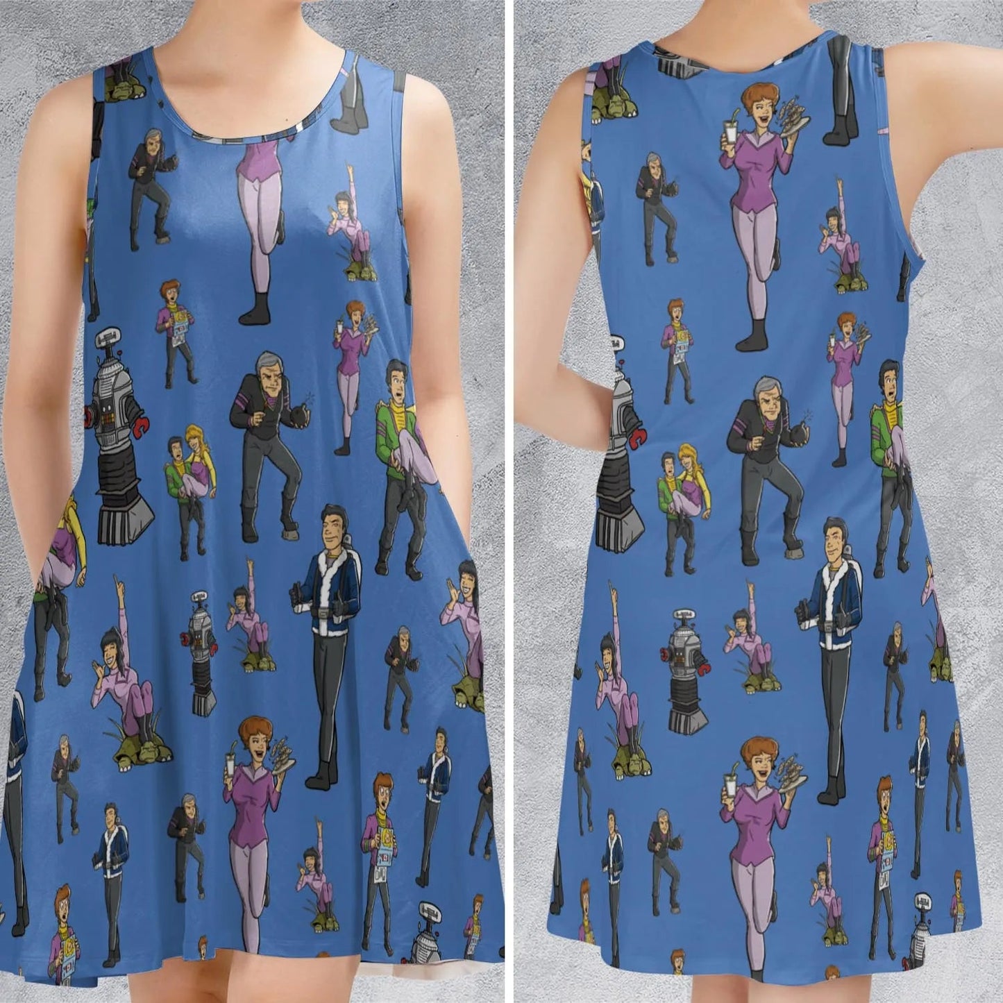 Casual Sleeveless Dress - CZP1Z58Y