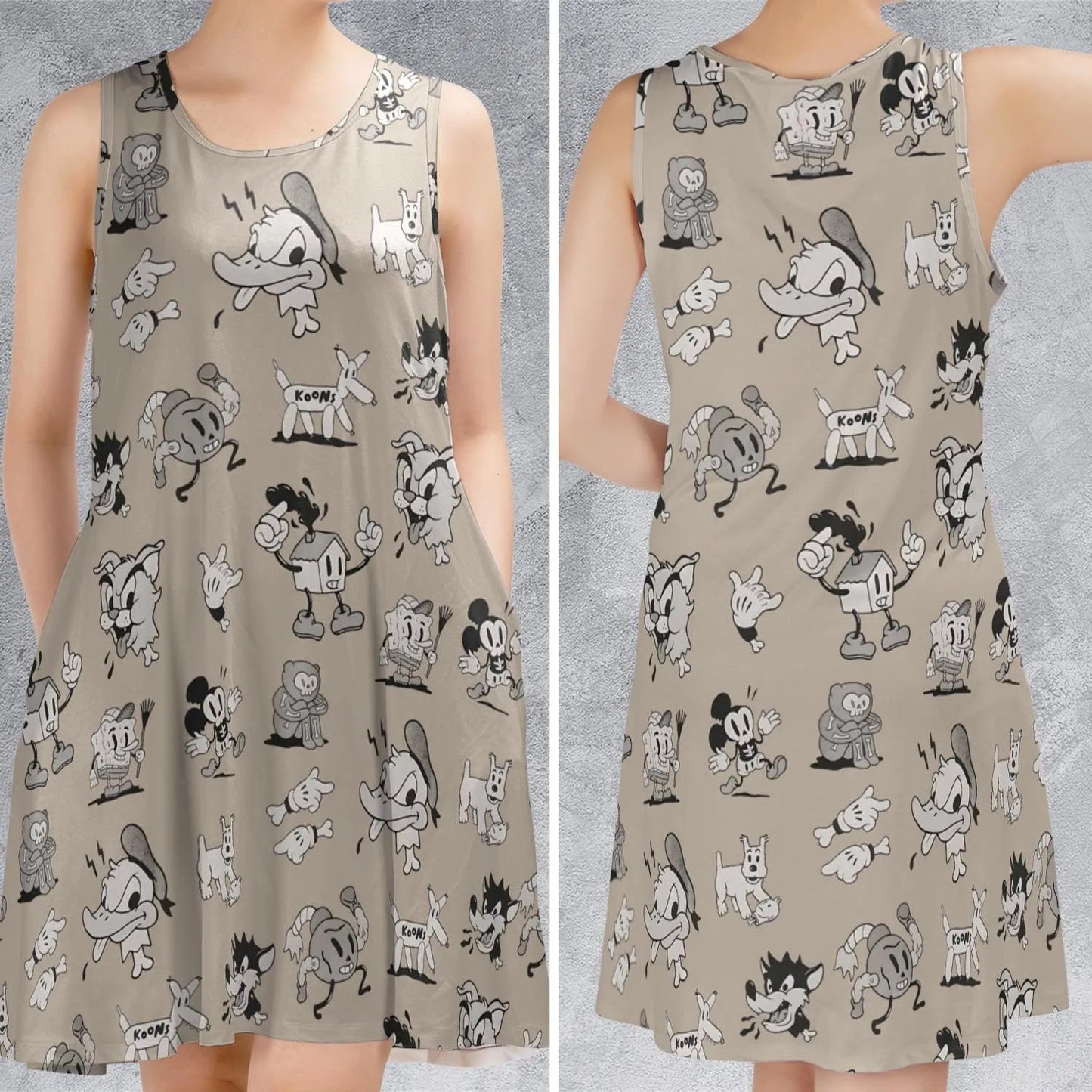 Casual Sleeveless Dress - 1GG5XZCK