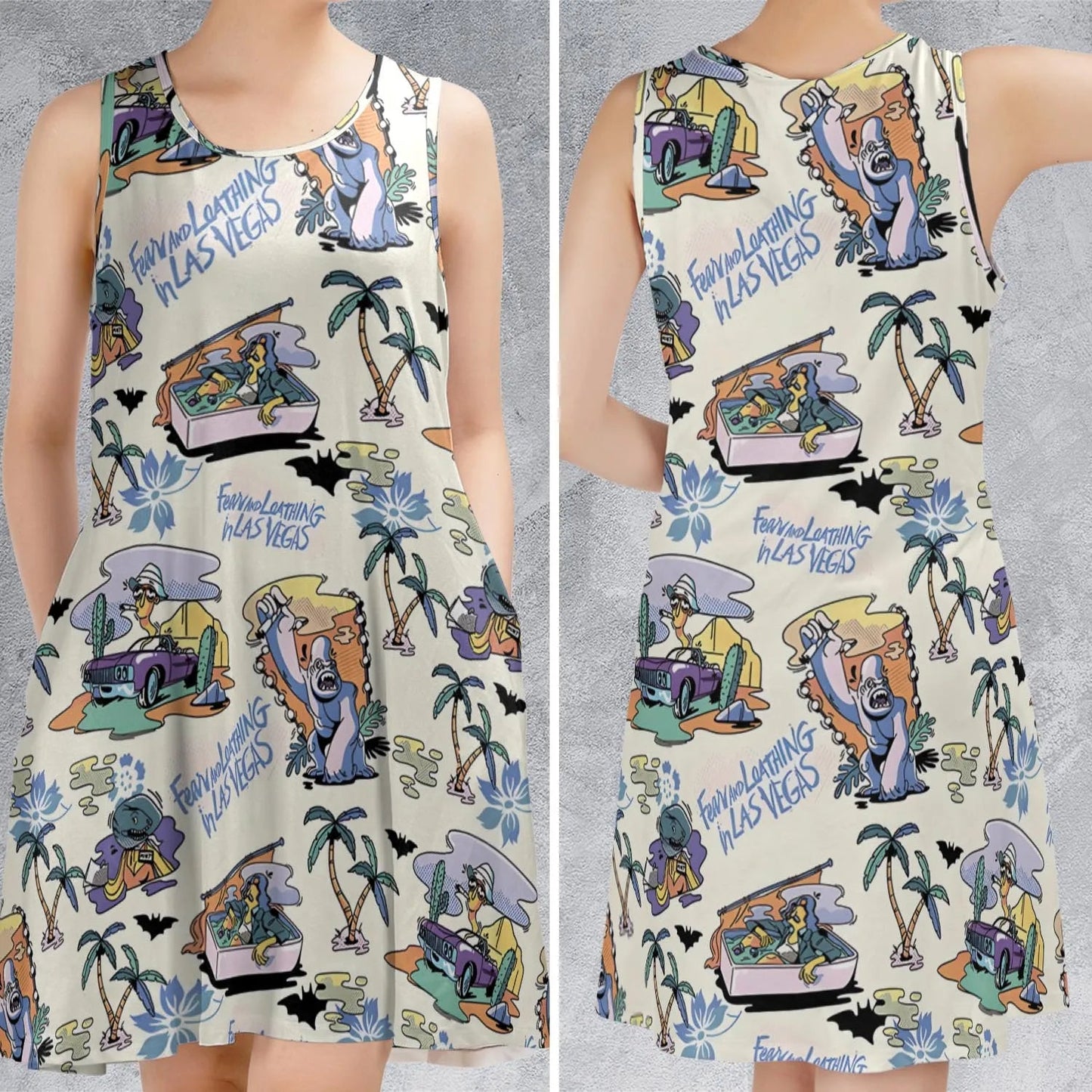 Casual Sleeveless Dress - VE3KLCZ4