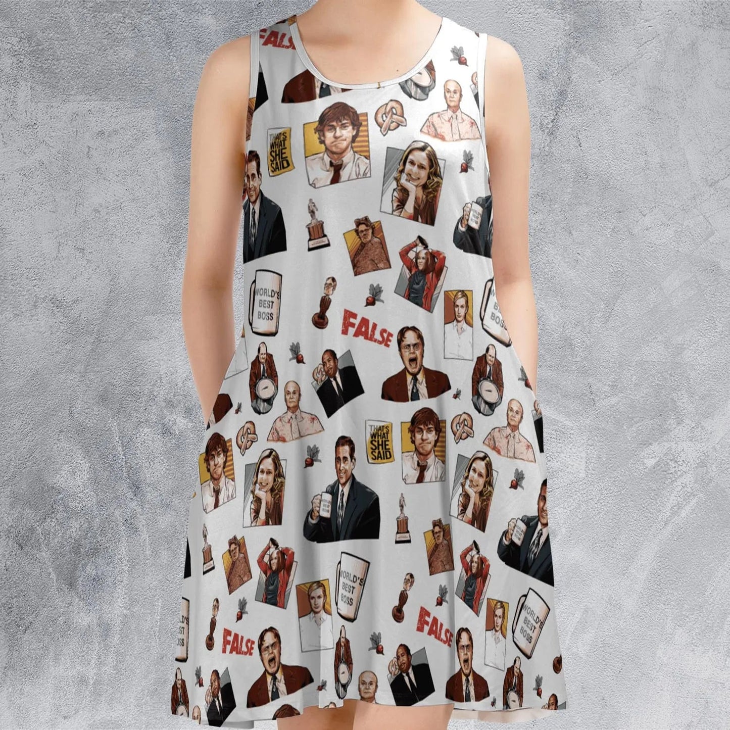 Casual Sleeveless Dress - SZH8CTGD