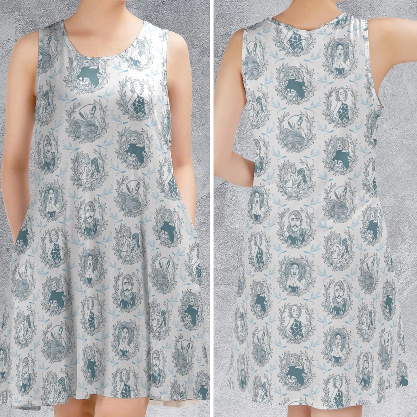 Casual Sleeveless Dress - KCW4LCWB