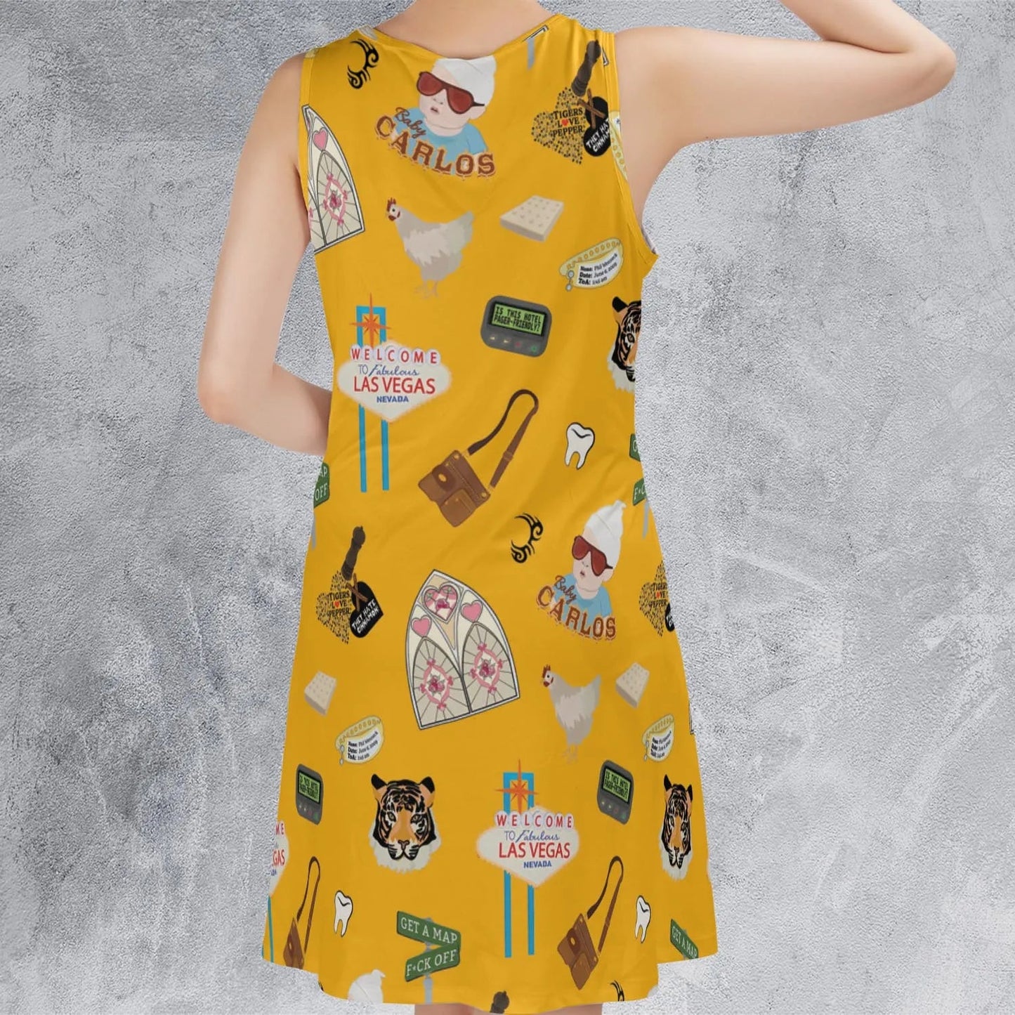 Casual Sleeveless Dress - V667KCQE