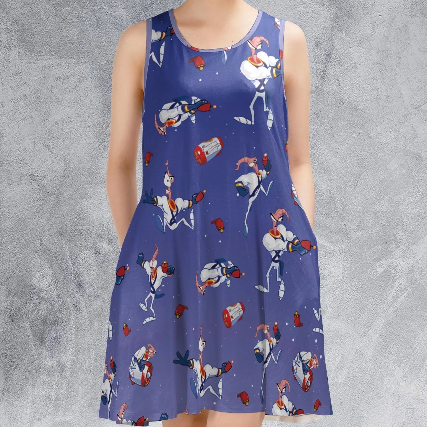 Casual Sleeveless Dress - C7XM8FS2