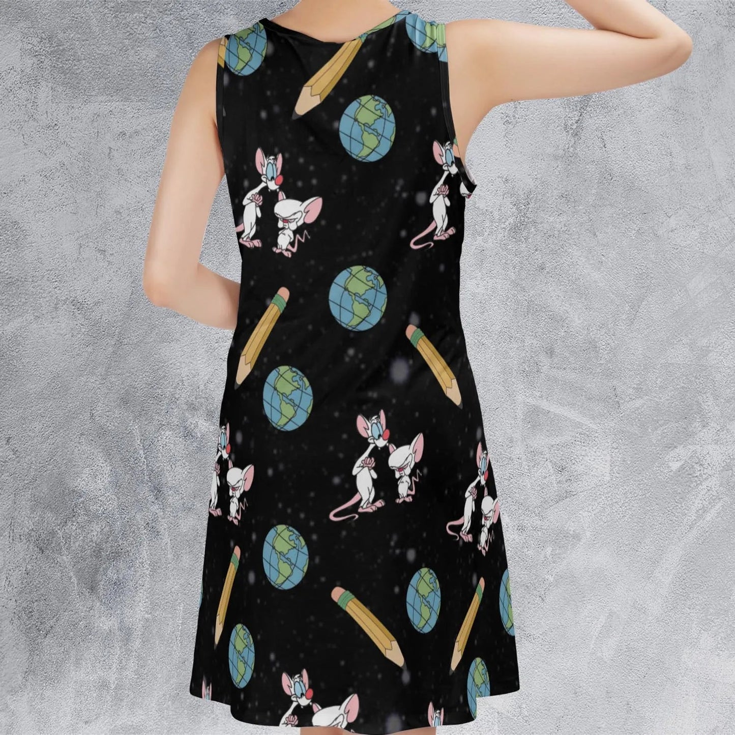 Casual Sleeveless Dress - PUFHJHBB