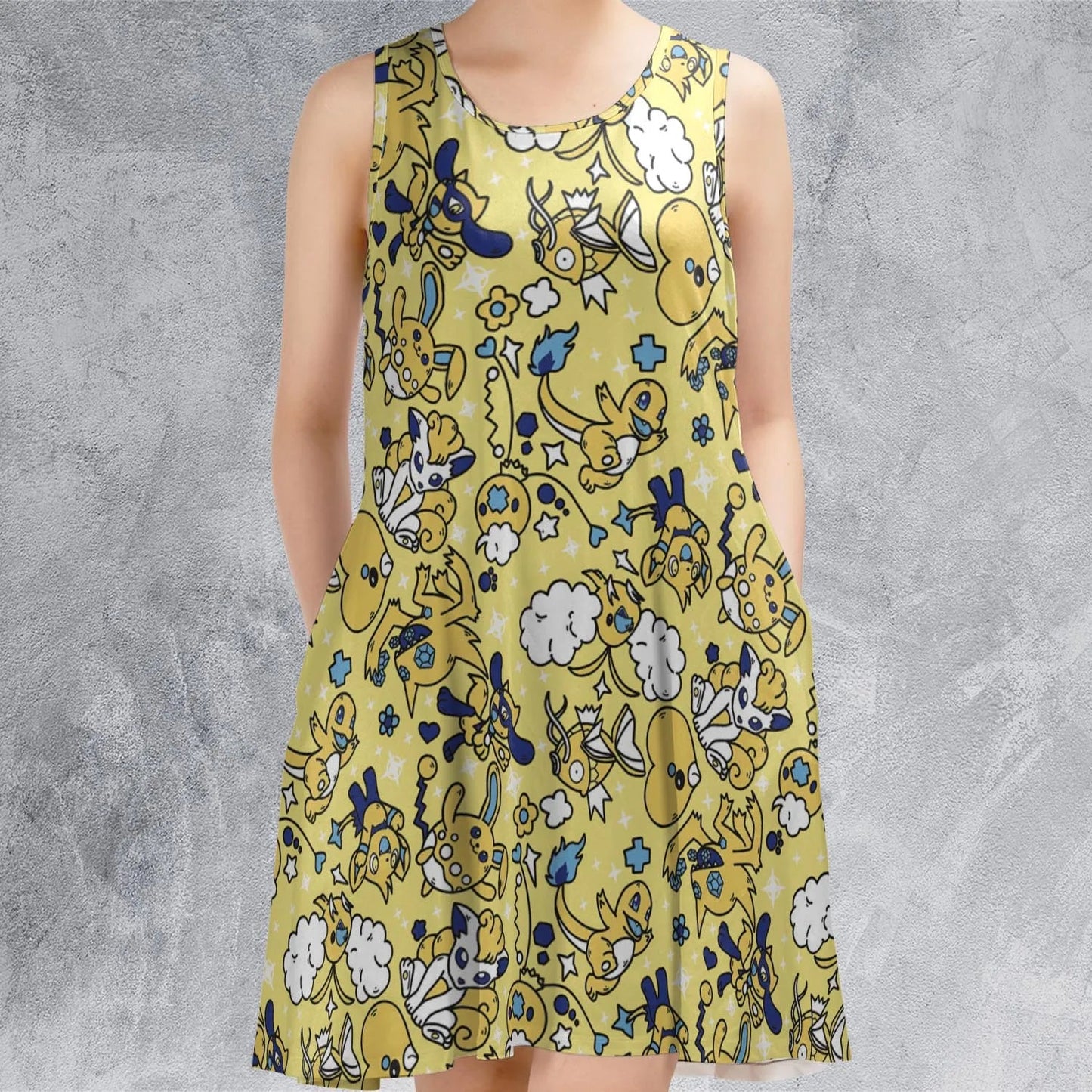 Casual Sleeveless Dress - RJC4Q52E