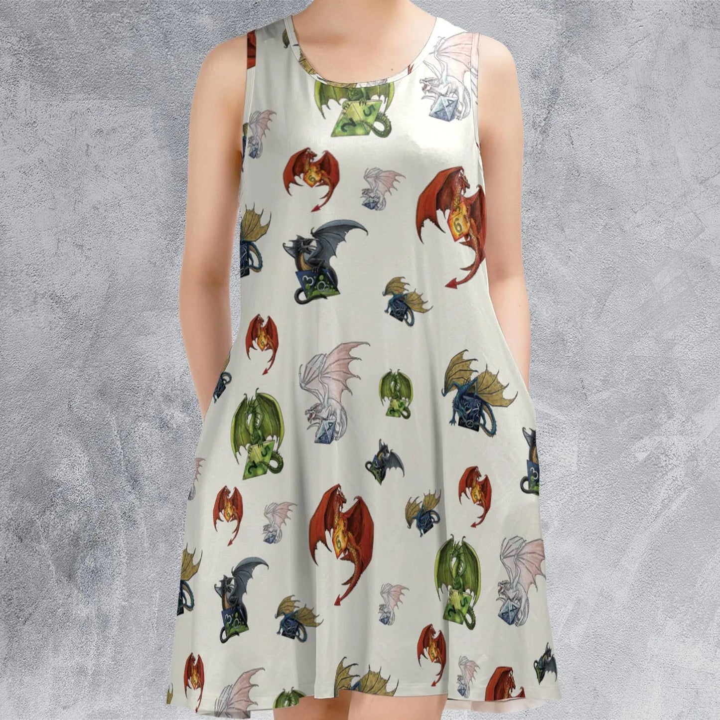 Casual Sleeveless Dress - 8SSVC7HZ