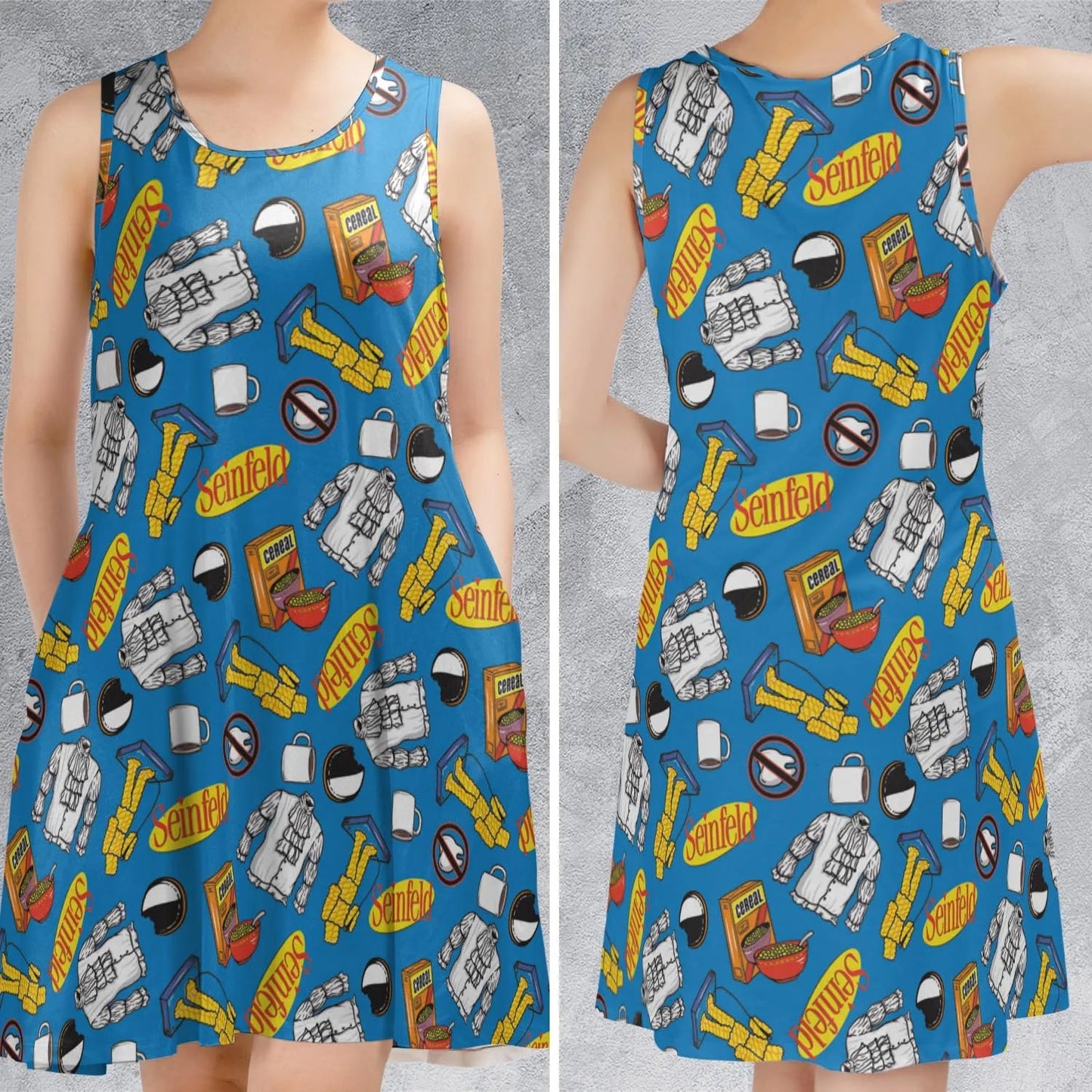 Casual Sleeveless Dress - FVMN9YTQ