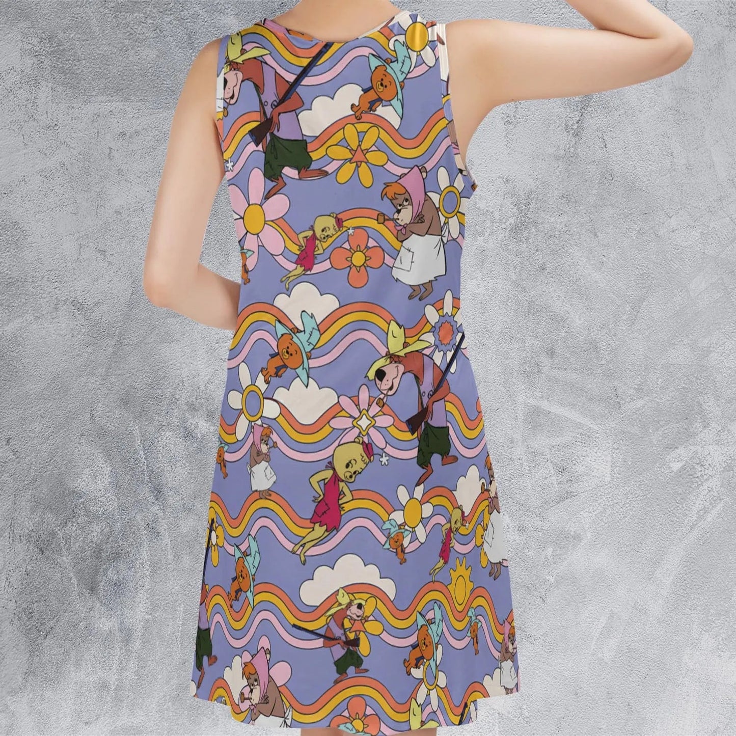 Casual Sleeveless Dress - JW1DU8PV