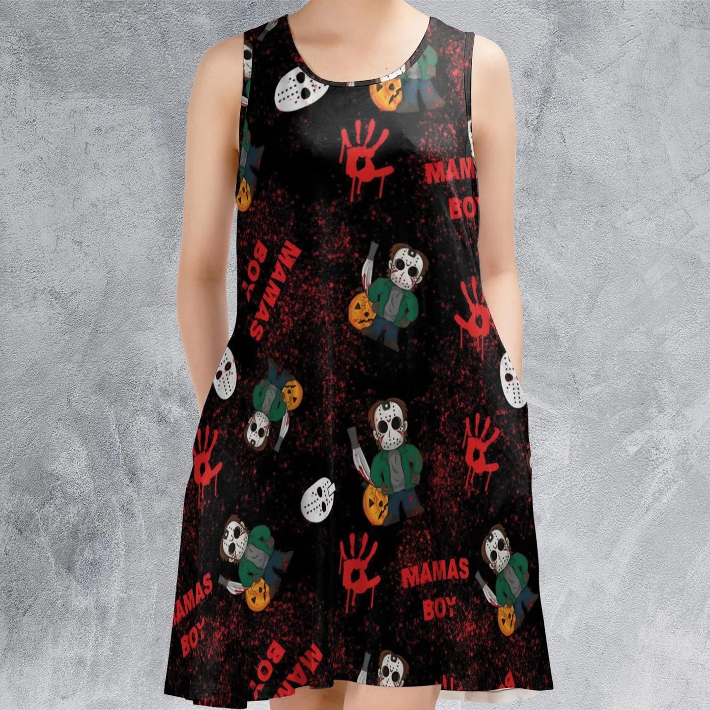 Casual Sleeveless Dress - 49NWWFRK