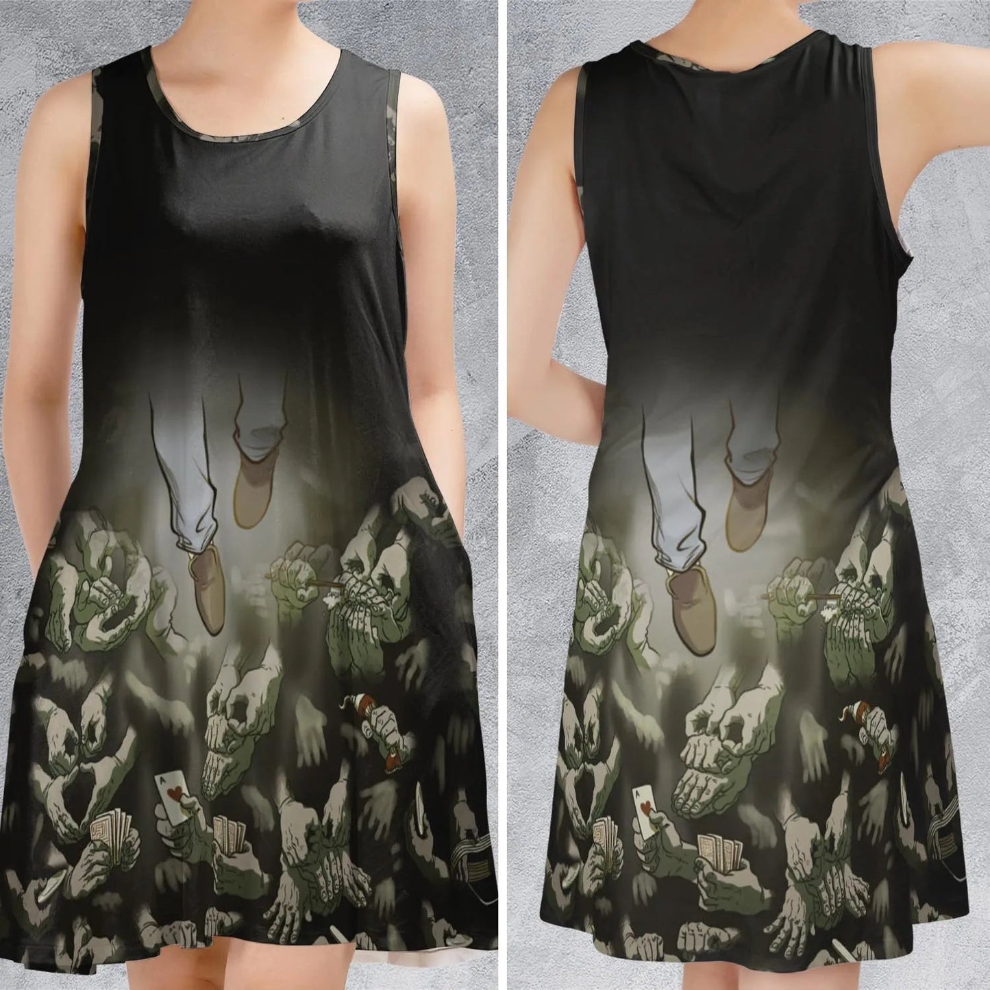 Casual Sleeveless Dress - RUY1U4R1