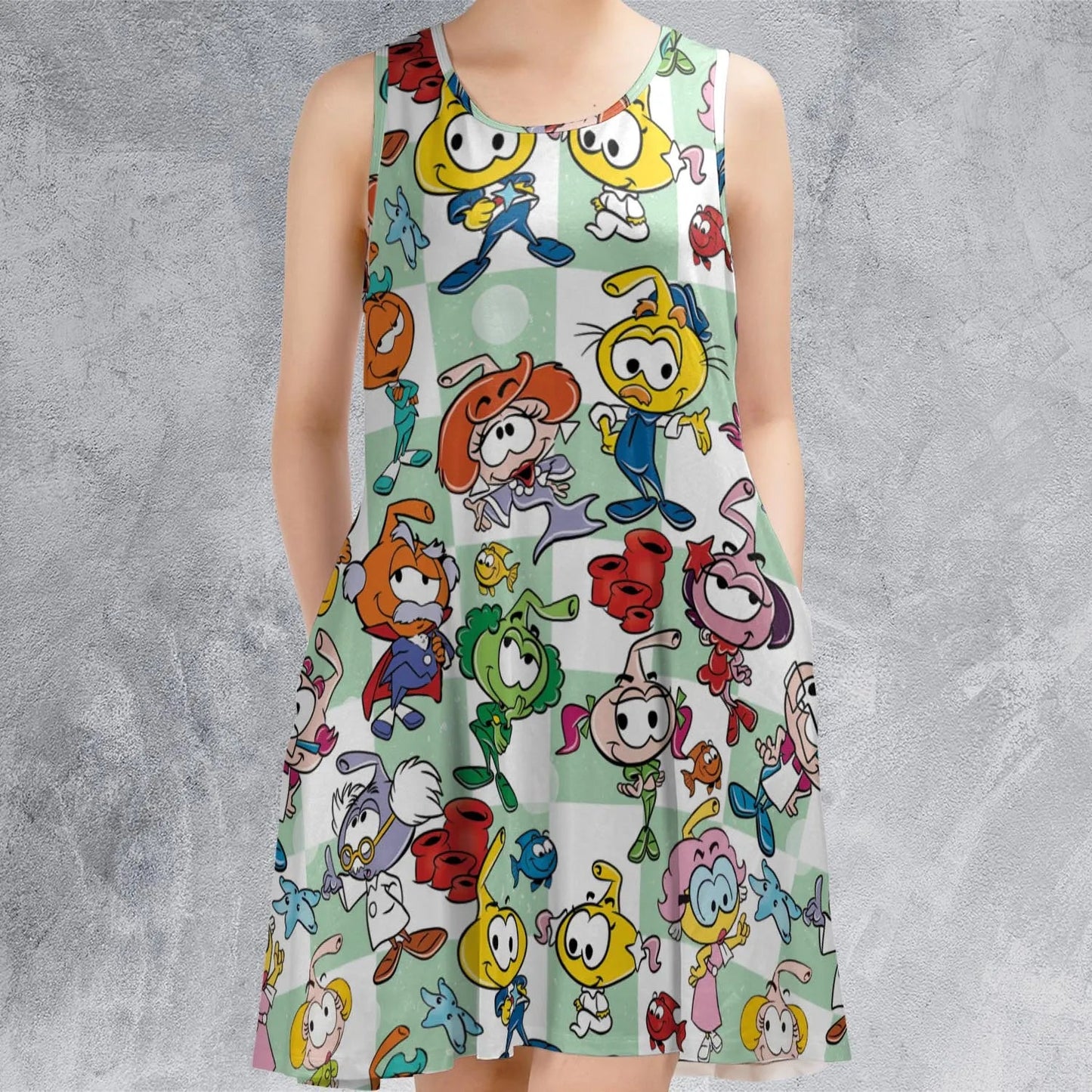 Casual Sleeveless Dress - XVL63YE9