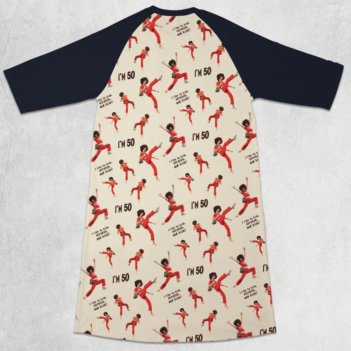 3/4 Sleeve Raglan Dress - AGBR44RG