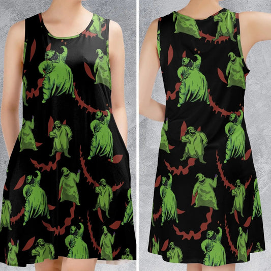 Casual Sleeveless Dress - 461C3USN