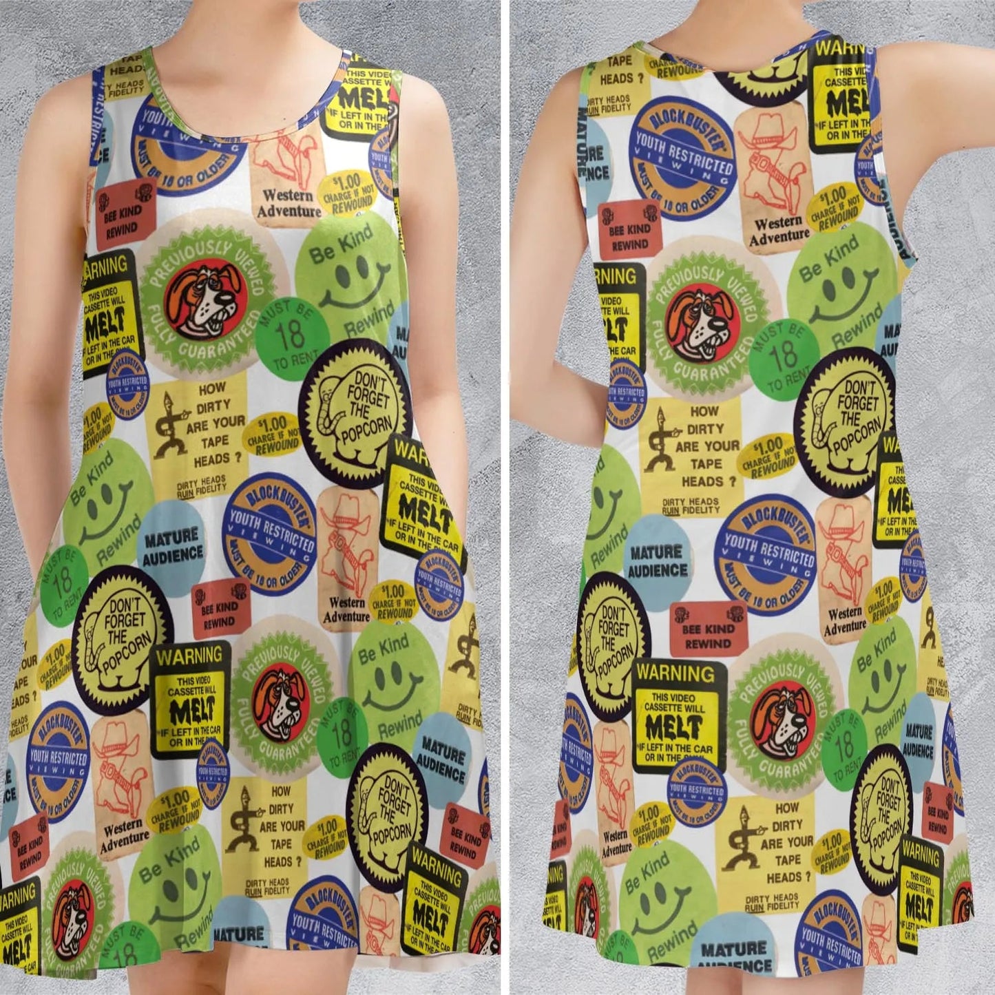 Casual Sleeveless Dress - AENSN33X