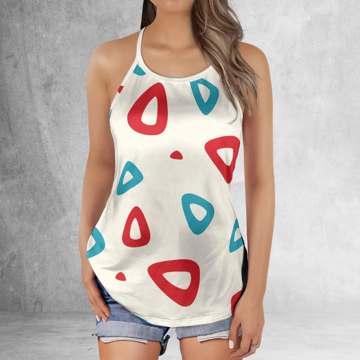 Lattice Back Tank Top - GNJ68KNE