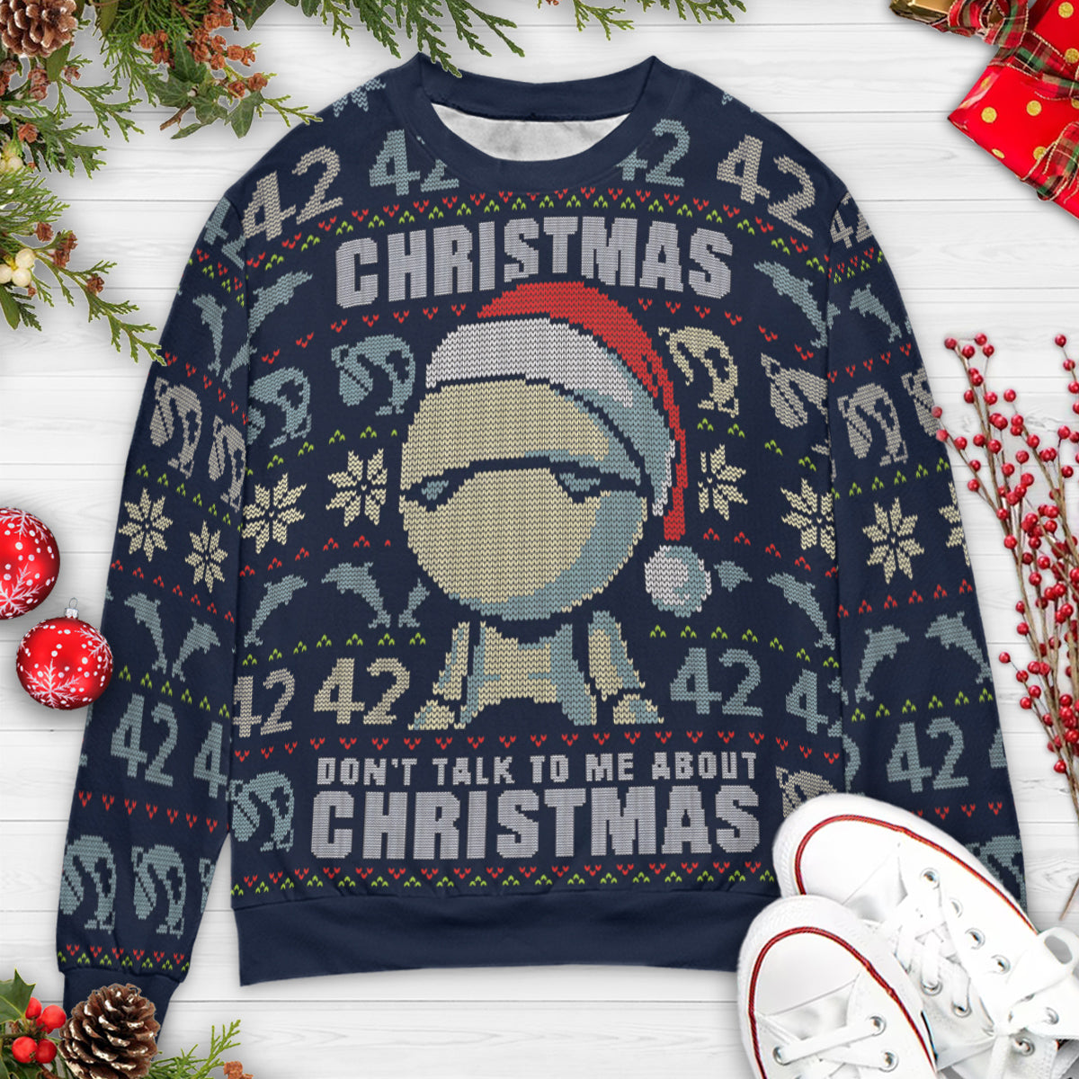 Ugly Christmas Sweatshirt - 8BC5ZNY4