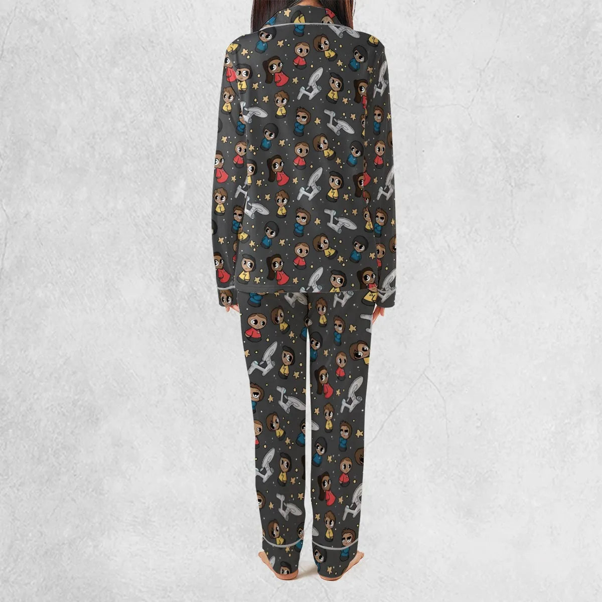 Stretch Long-Sleeve Pajamas Set - 1PQ6MMTG