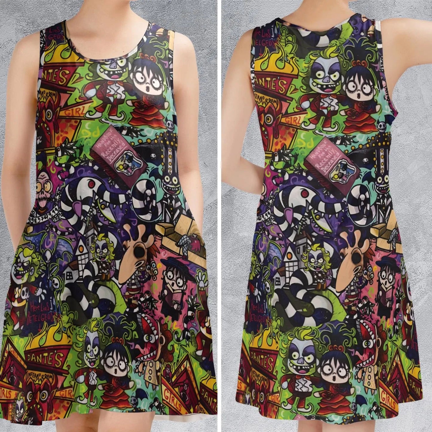 Casual Sleeveless Dress - MJ31UKXP
