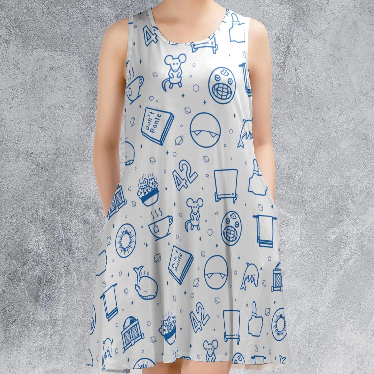 Casual Sleeveless Dress - DC2YS6E3