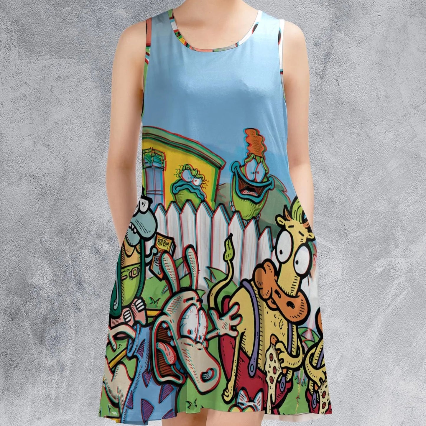 Casual Sleeveless Dress - GWB5F5XC