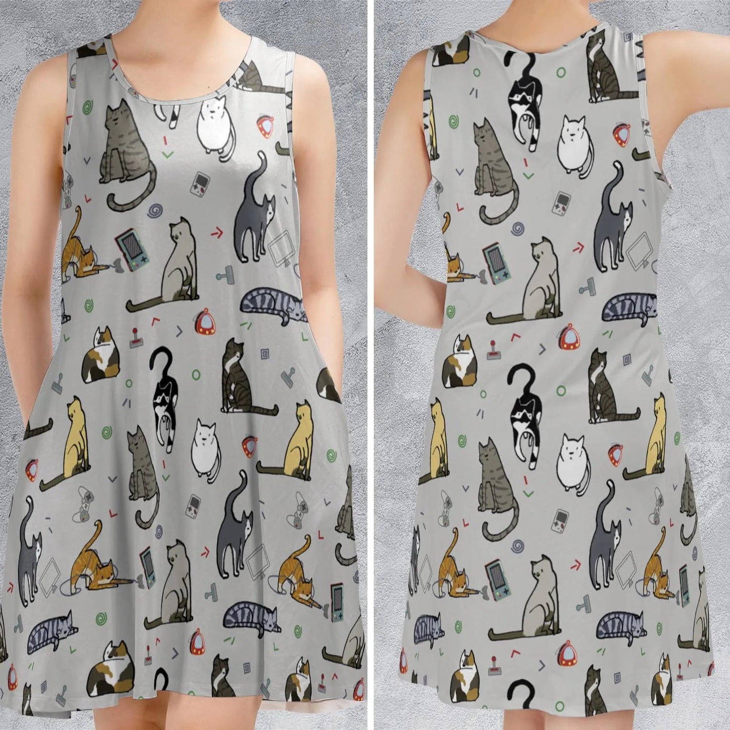 Casual Sleeveless Dress - ZAEHKGNQ