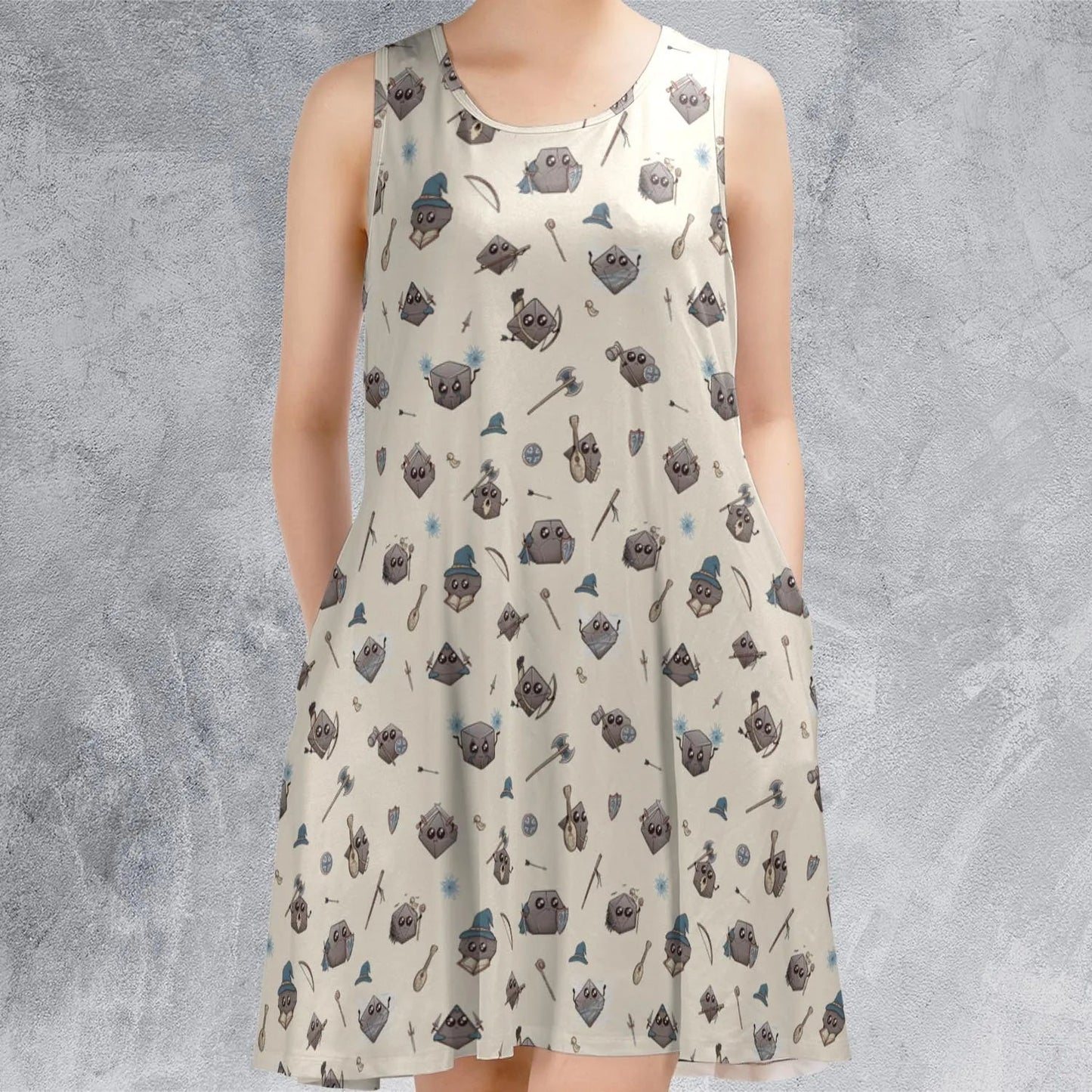Casual Sleeveless Dress - 8RFECUKV
