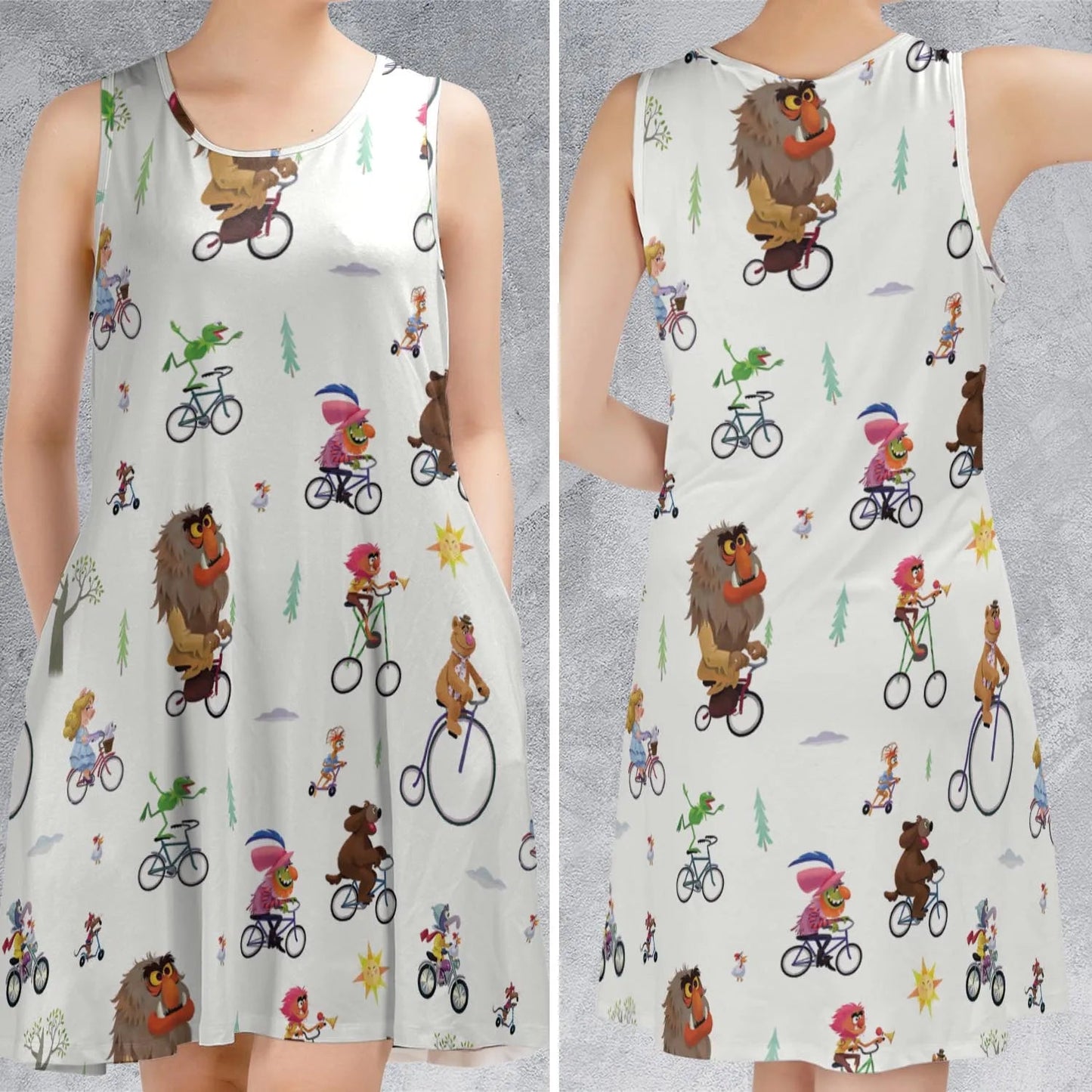 Casual Sleeveless Dress - 9WHYBLHJ