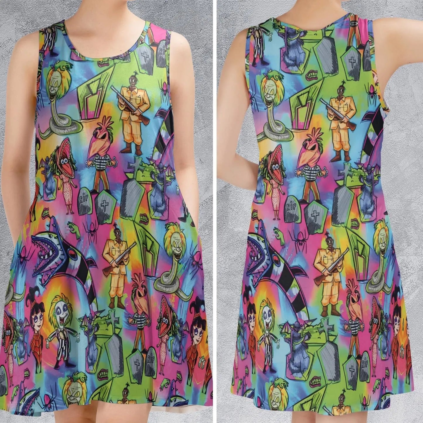 Casual Sleeveless Dress - BFQUSVW6