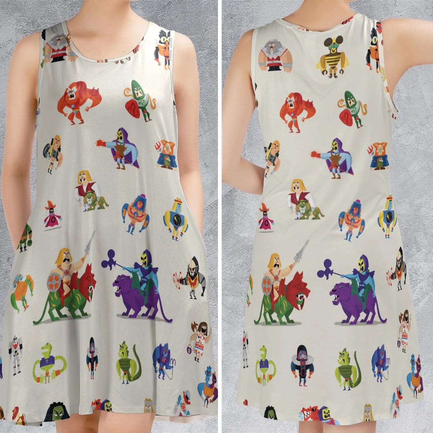 Casual Sleeveless Dress - C6QDUX99
