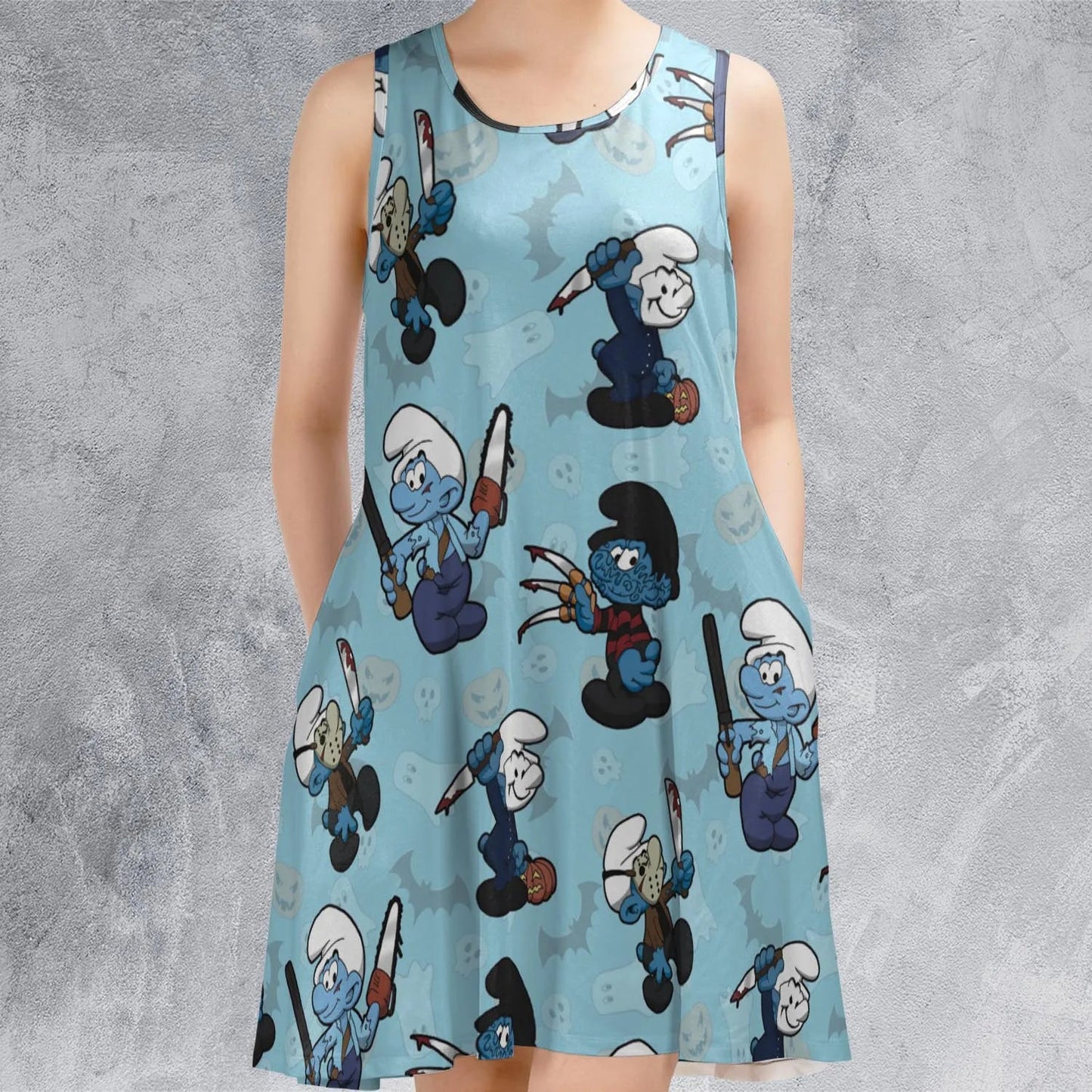 Casual Sleeveless Dress - 598Z46WS