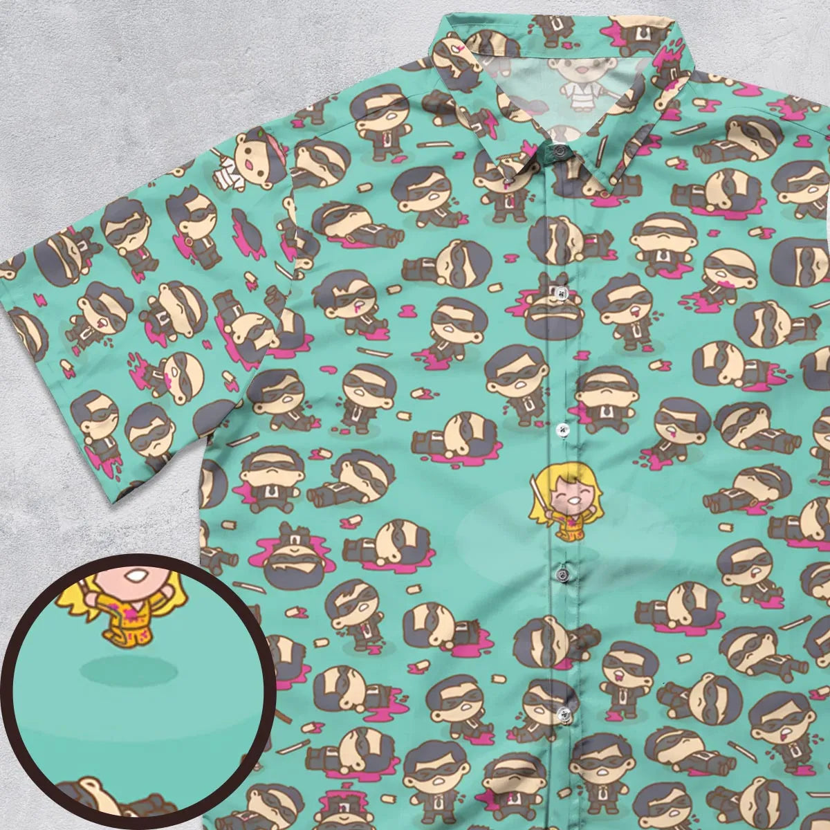 Short Sleeve Button Shirt - N1HCY815