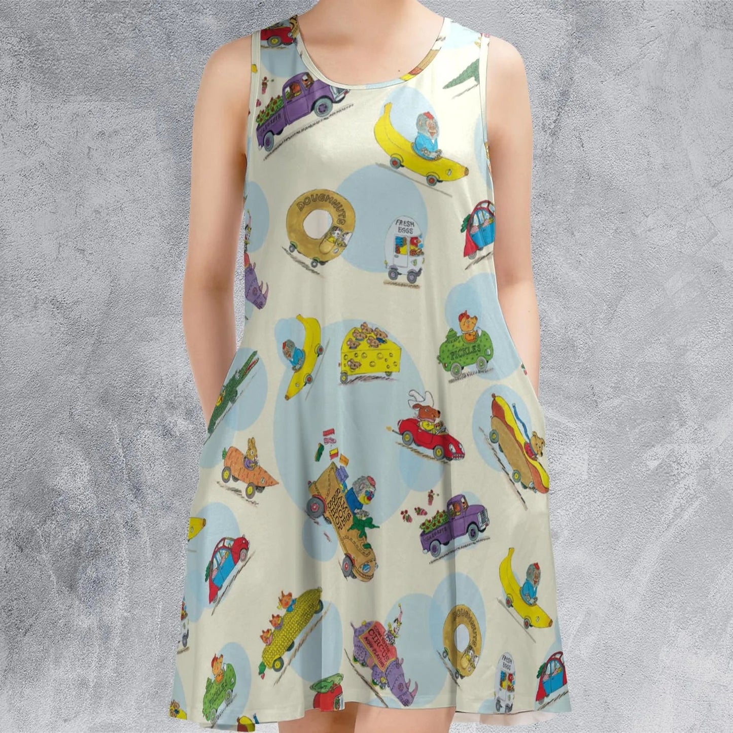 Casual Sleeveless Dress - BU1NGG1H