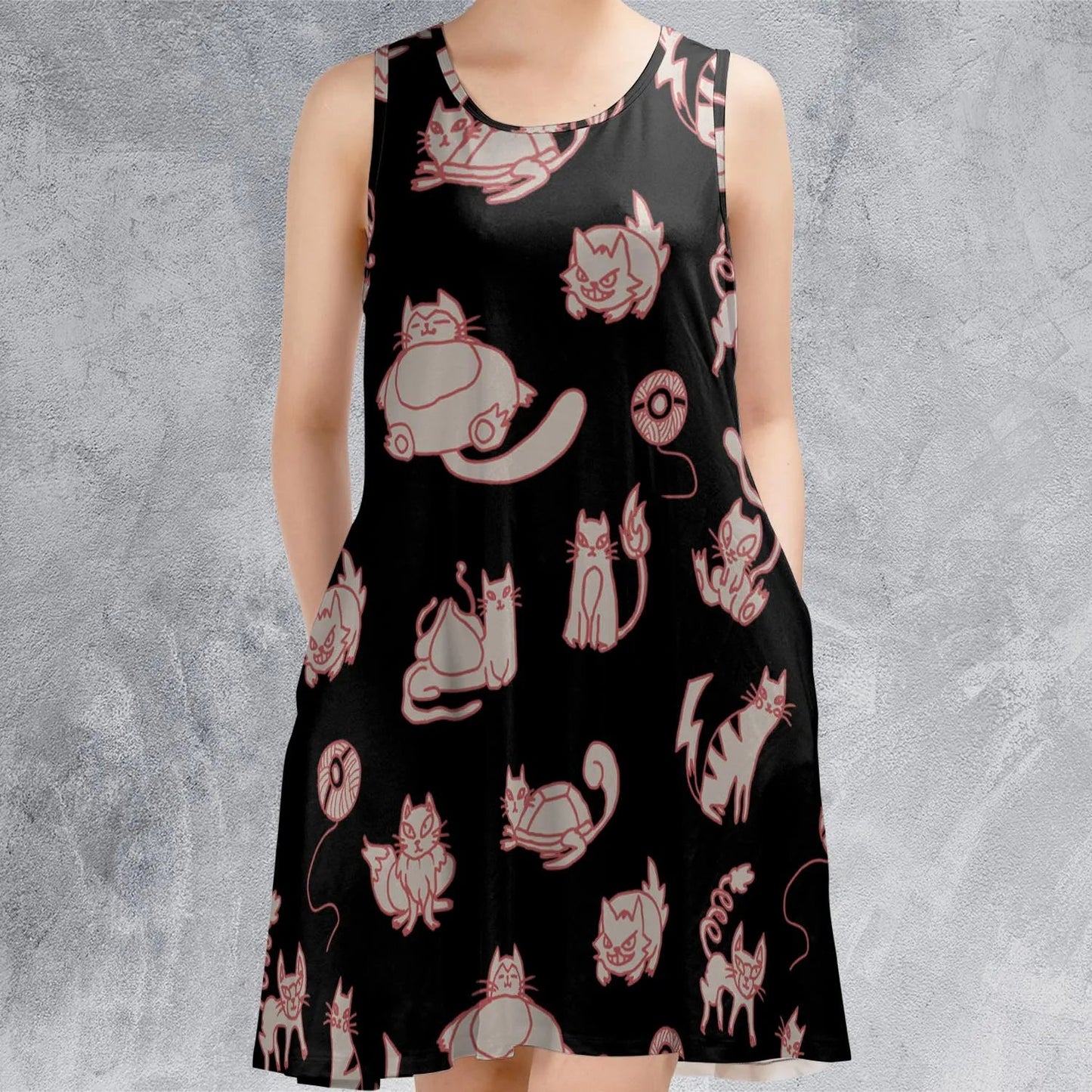Casual Sleeveless Dress - BGB7W28X