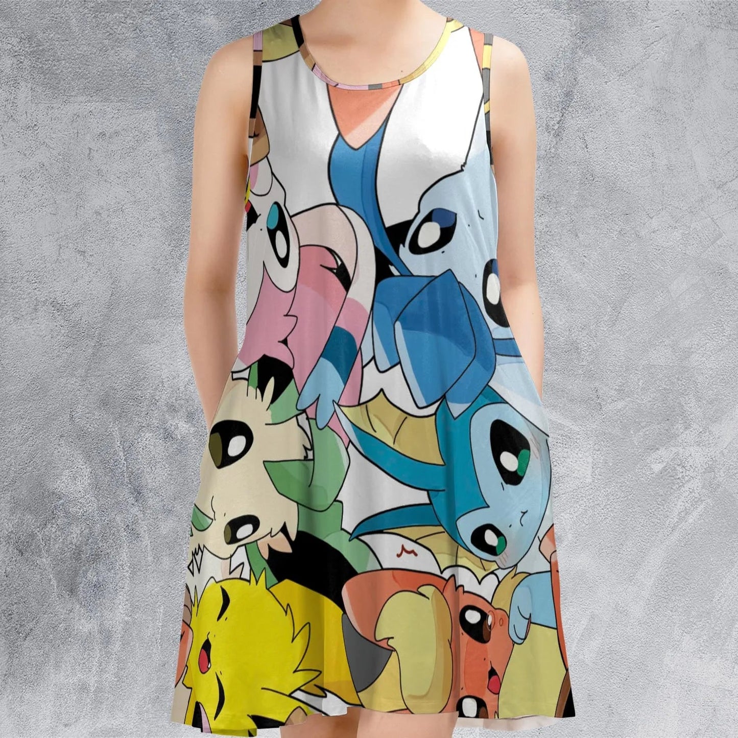 Casual Sleeveless Dress - RDRCXGM3